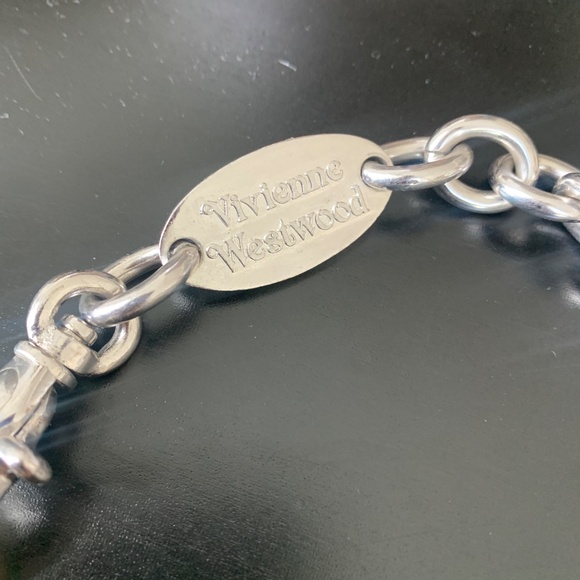Vivienne Westwood HUGE reversible Choker Necklace w/ engraving & face RARE - Picture 5 of 15